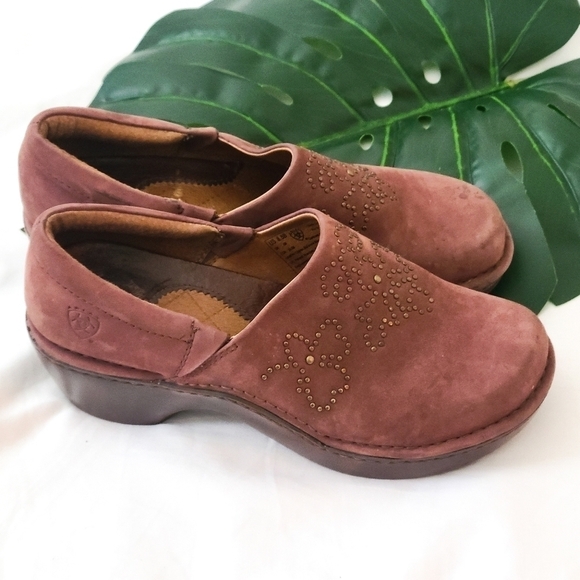 Ariat Mules clogs Western Slip On Rodeo Cowboy Cowgirl Studded Grunge Comfort - Picture 3 of 16